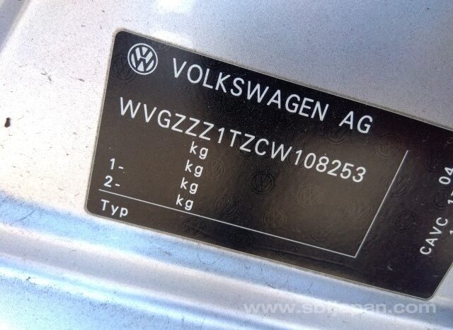 Import Volkswagen Touran 2012 full
